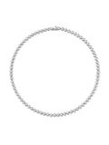 Audrey Tennis Necklace Small in 18k White Gold with White Diamonds — Melissa Kaye