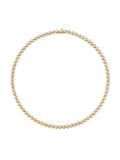 Audrey Tennis Necklace Small in 18k Yellow Gold with White Diamonds — Melissa Kaye