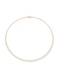 Clara Collar in 18k Yellow Gold with White Diamonds — Melissa Kaye
