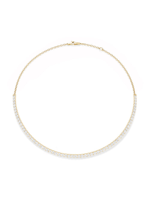 Clara Collar in 18k Yellow Gold with White Diamonds — Melissa Kaye