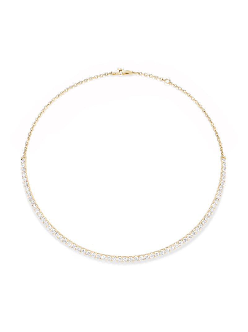 Clara Collar in 18k Yellow Gold with White Diamonds — Melissa Kaye