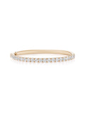 Clara Cuff Large in 18k Pink Gold with White Diamonds — Melissa Kaye