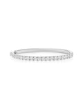 Clara Cuff Large in 18k White Gold with White Diamonds — Melissa Kaye