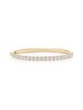 Clara Cuff Large in 18k Yellow Gold with White Diamonds — Melissa Kaye