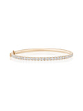 Clara Cuff Medium in 18k Pink Gold with White Diamonds — Melissa Kaye