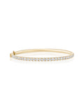 Clara Cuff Medium in 18k Yellow Gold with White Diamonds — Melissa Kaye