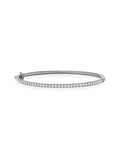Clara Cuff Small in 18k Blackened Gold with White Diamonds — Melissa Kaye