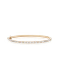 Clara Cuff Small in 18k Pink Gold with White Diamonds — Melissa Kaye