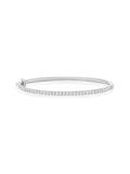 Clara Cuff Small in 18k White Gold with White Diamonds — Melissa Kaye