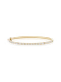 Clara Cuff Small in 18k Yellow Gold with White Diamonds — Melissa Kaye