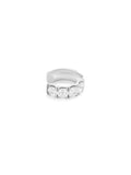 Clara Earcuff Large in 18k White Gold with White Diamonds — Melissa Kaye