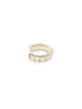 Clara Earcuff Medium in 18k Yellow Gold with White Diamonds — Melissa Kaye
