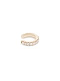 Clara Earcuff Small in 18k Pink Gold with White Diamonds — Melissa Kaye