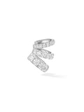 Clara Earcuff Triple in 18k White Gold with White Diamonds — Melissa Kaye