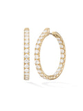 Clara Hoop Large in 18k Yellow Gold with White Diamonds — Melissa Kaye