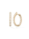 Clara Hoop Medium in 18k Yellow Gold with White Diamonds — Melissa Kaye