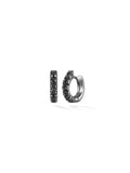 Clara Hoop Small in 18k Blackened Gold with Black Diamonds — Melissa Kaye