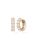 Clara Super Hoop in 18k Pink Gold with White Diamonds — Melissa Kaye