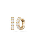 Clara Super Hoop in 18k Yellow Gold with White Diamonds — Melissa Kaye