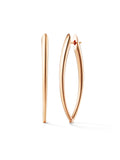Cristina Earring Large in 18k Pink Gold with White Diamonds — Melissa Kaye