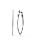 Cristina Earring Large in 18k White Gold with White Diamonds — Melissa Kaye