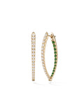 Cristina Earring Medium in 18k Yellow Gold with Tsavorite Garnets and Diamonds — Melissa Kaye