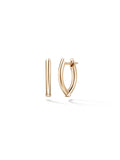 Cristina Earring Small in 18k Pink Gold — Melissa Kaye