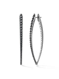 Cristina Earring XL in 18k Blackened Gold with Black and White Diamonds — Melissa Kaye