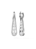 Daphne Joy Earring Large in 18k Blackened Gold with White Diamonds — Melissa Kaye