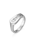 Daphne Ring in 18k White Gold with White Diamonds — Melissa Kaye