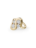Daphne Wave Ring in 18k Yellow Gold with White Diamonds — Melissa Kaye