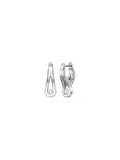 Daphne Earring Small in 18k White Gold with White Diamonds — Melissa Kaye