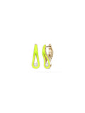Daphne Earring Small in Neon Yellow Enamel and 18k Yellow Gold with White Diamonds — Melissa Kaye