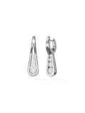 Daphne Joy Earring in 18k Blackened Gold with White Diamonds — Melissa Kaye