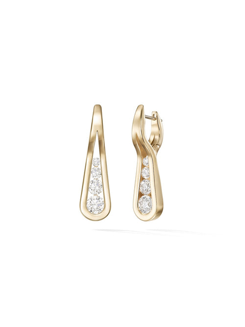 Daphne Joy Earring in 18k Yellow Gold with White Diamonds — Melissa Kaye