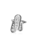 Daphne Joy Ring in 18k Blackened Gold with White Diamonds — Melissa Kaye