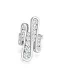 Daphne Joy Ring Large in 18k White Gold with White Diamonds — Melissa Kaye