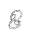 Hannah Large Ring in 18k White Gold — Melissa Kaye
