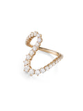 Hannah Ring in 18k Pink Gold with White Diamonds — Melissa Kaye