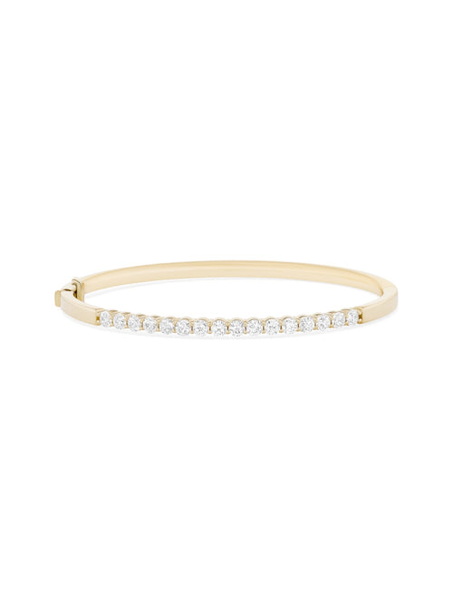 Honey Cuff in 18k Yellow Gold with White Diamonds — Melissa Kaye