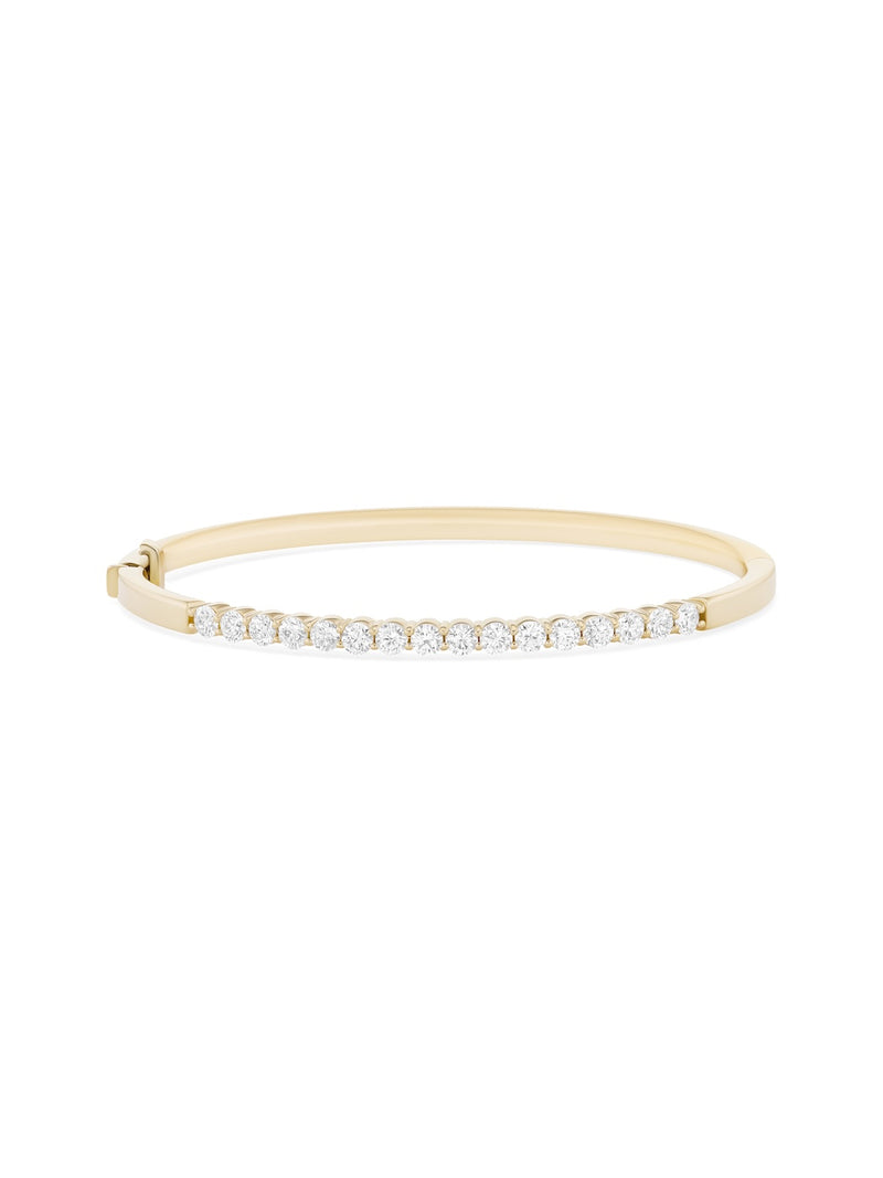 Honey Cuff in 18k Yellow Gold with White Diamonds — Melissa Kaye