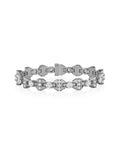 Honey Fancy Link Bracelet in 18k Blackened Gold with White Diamonds — Melissa Kaye