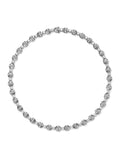 Honey Fancy Link Necklace in 18k Blackened Gold with White Diamonds — Melissa Kaye