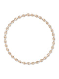 Honey Fancy Link Necklace in 18k Pink Gold with White Diamonds — Melissa Kaye