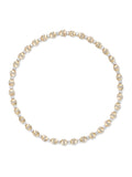 Honey Fancy Link Necklace in 18k Yellow Gold with White Diamonds — Melissa Kaye