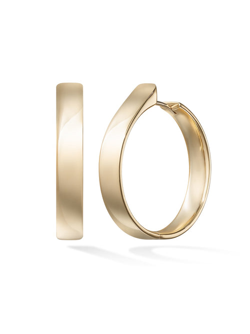 Honey Hoop Large in 18k Yellow Gold — Melissa Kaye