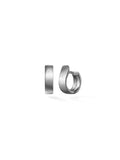 Honey Hoop Small in 18k Blackened Gold with White Diamonds — Melissa Kaye