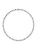Honey Linked Necklace Large in 18k Blackened Gold with White Diamonds — Melissa Kaye