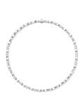 Honey Linked Necklace Large in 18k White Gold with White Diamonds — Melissa Kaye