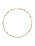 Honey Linked Necklace Large in 18k Yellow Gold with White Diamonds — Melissa Kaye